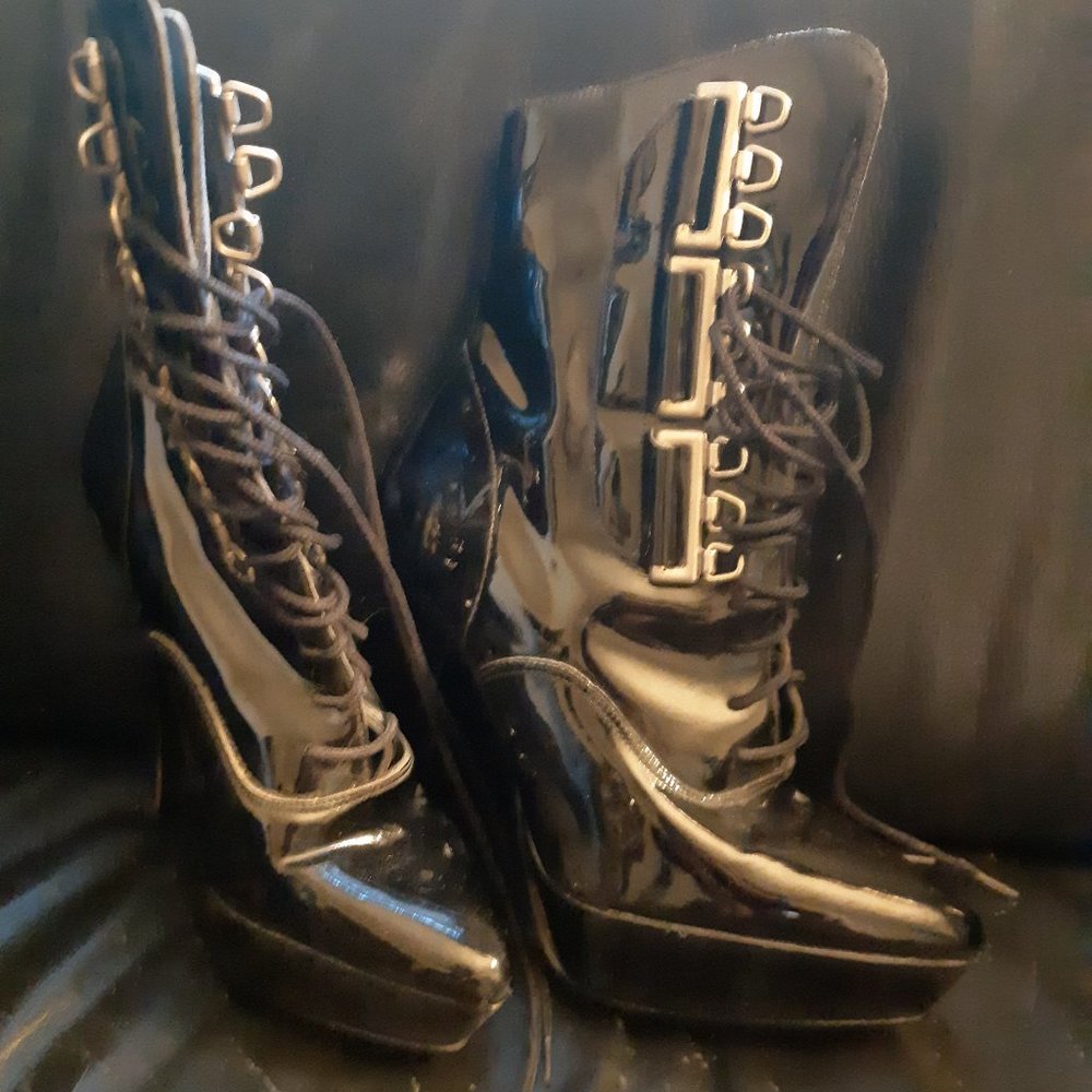 Glossy PVC Boots